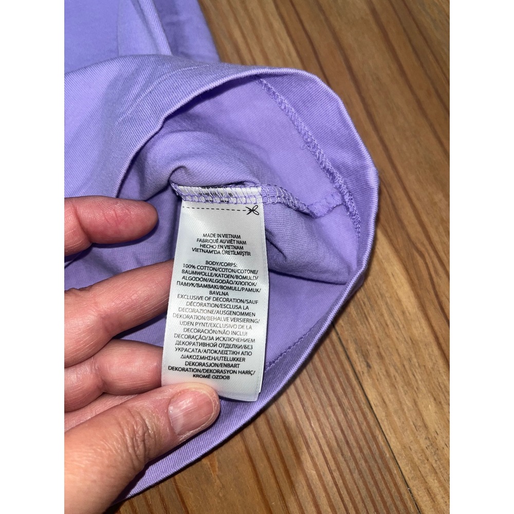 Polo Ralph Lauren Mens V-Neck T-Shirt Purple Short Sleeve Cotton Small - Picture 6 of 9